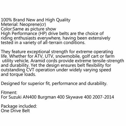 Timing Belt for Suzuki AN400 Burgman/Skywave (2007-2020)