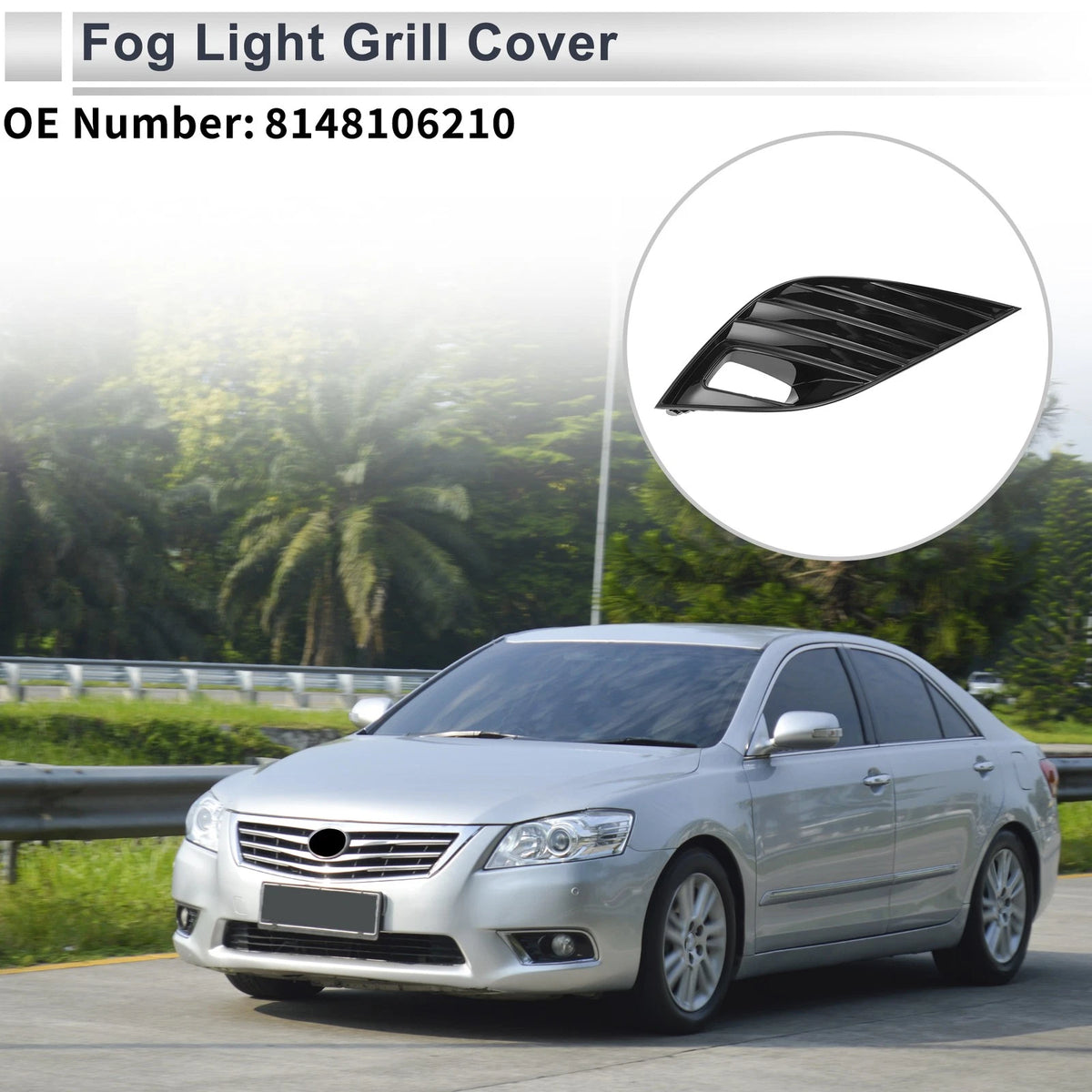 Front Right Fog Light Grill for Toyota Camry SE/XSE (2018-2020)