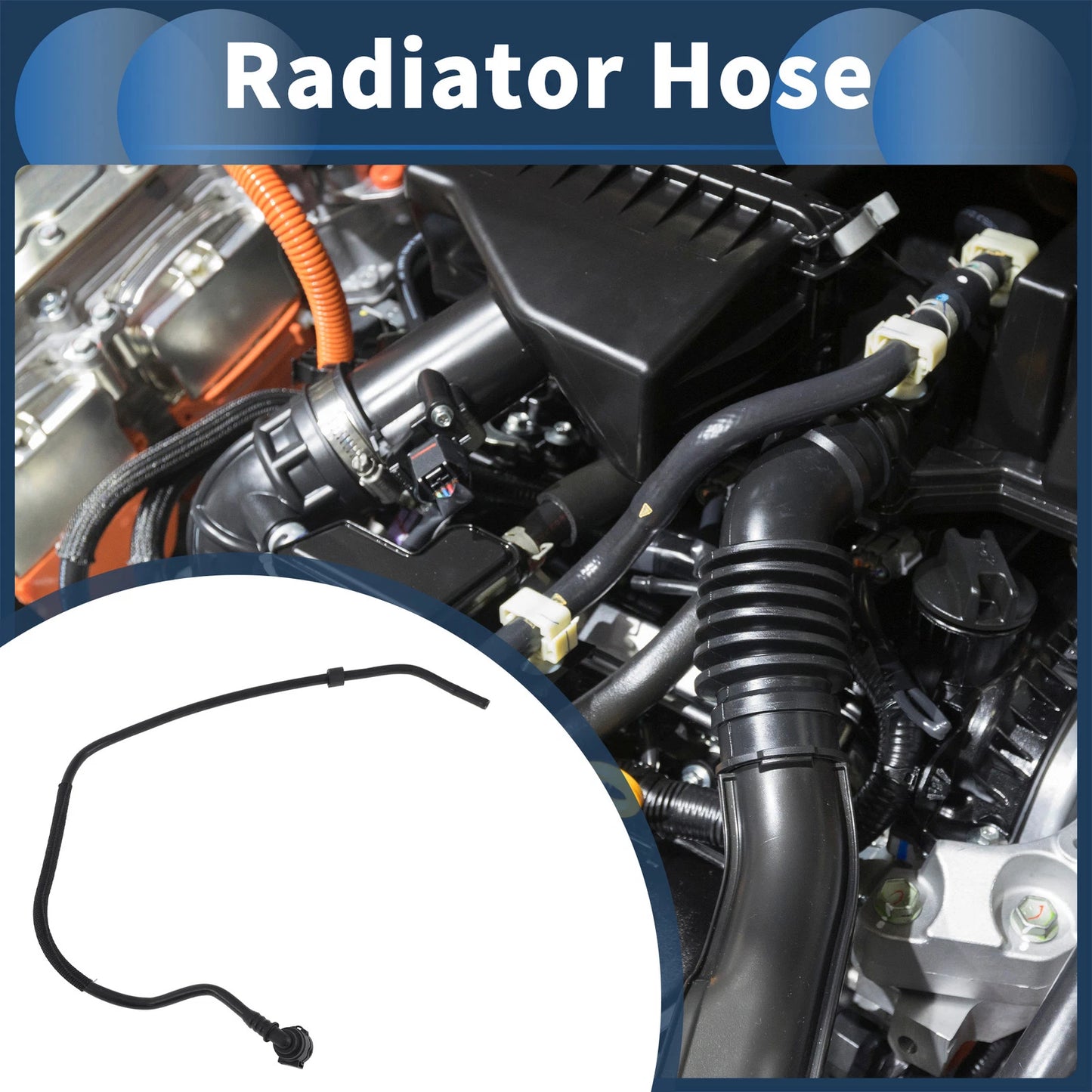 Radiator Hose for Mini Cooper Countryman 2017-2024 (17127646898) Black Plastic