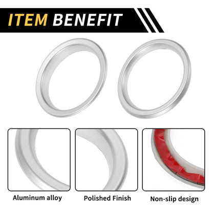 AC Vent Dashboard Decor Rings for Jeep Wrangler JL JLU (2018-2020) - 4 Pcs