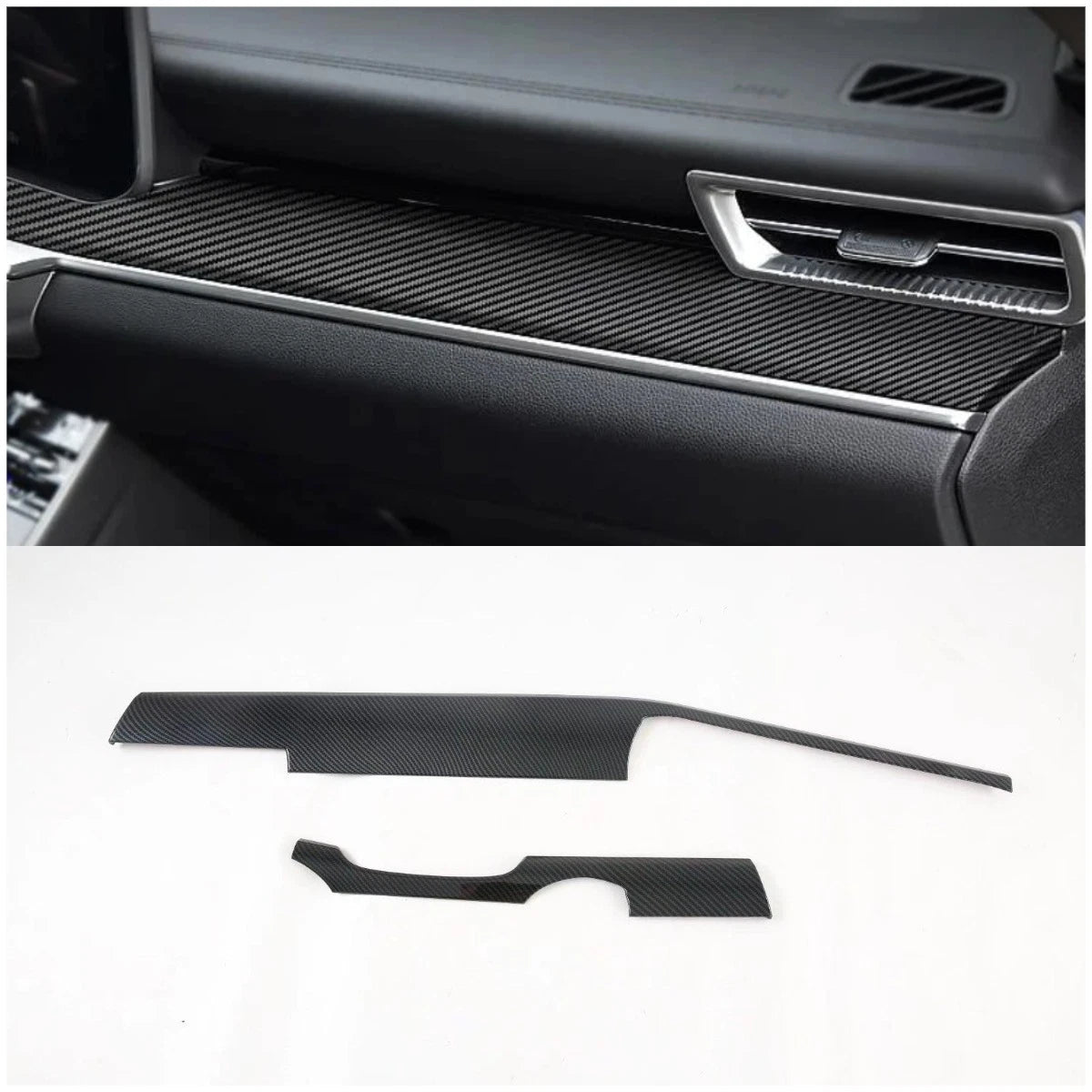 Carbon Fiber Central Console Lid Cover Trim for 2021-2024 Kia K5 Optima