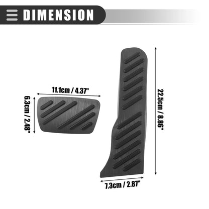 Brake & Accelerator Pedal Covers for Chevrolet Camaro (2016-2023) Black