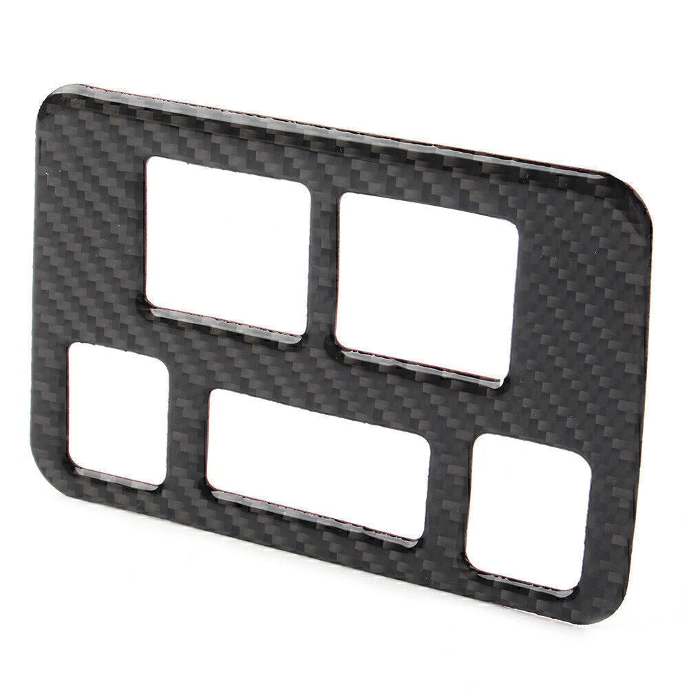 Carbon Fiber Headlight Button Frame Cover for Subaru Forester (2013-2018)