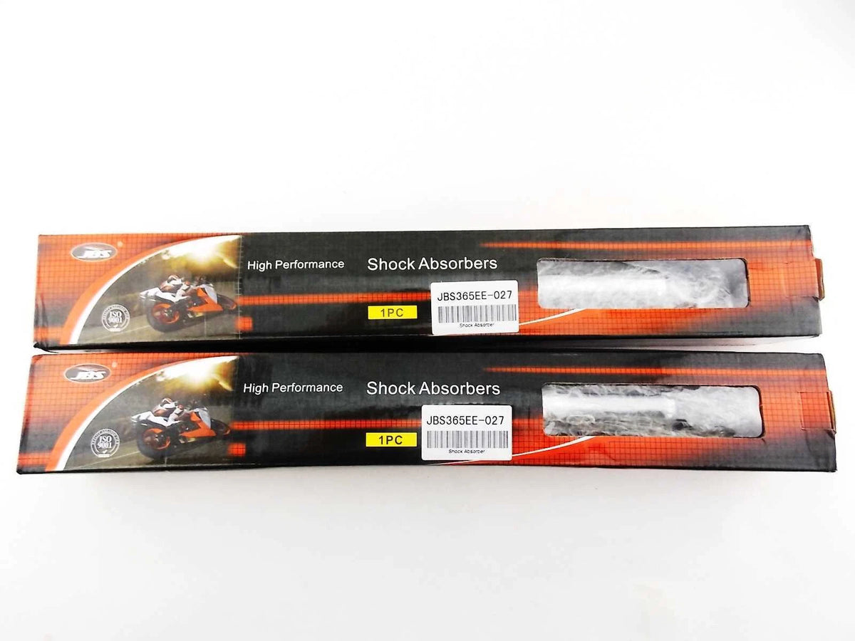 365mm JBS Orange/Chrome Shock Absorbers for Kawasaki F8 250 Bison