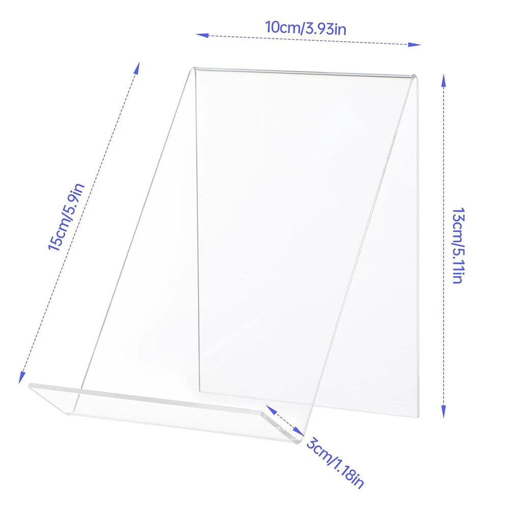 5 x Acrylic Book Stands for Displaying Pictures, Books, Artworks