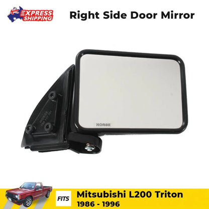 Side Door Mirror Rear View RH Fits Mitsubishi L200 Triton MF Pickup 1986-96 D05