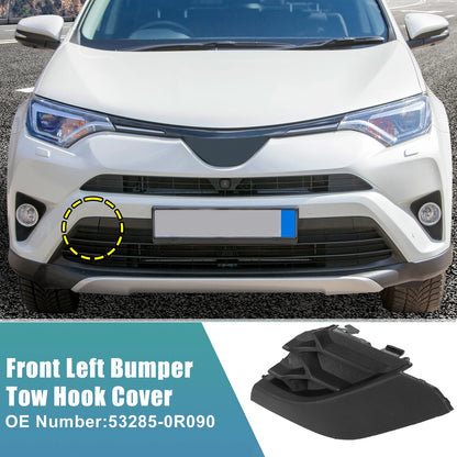 Unpainted Front Bumper Tow Hook Cover for Toyota RAV4 SE (2016–2018)