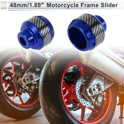 2 x Slider Frame 14mm Aluminum Alloy Carbon Fiber for Motorcycle