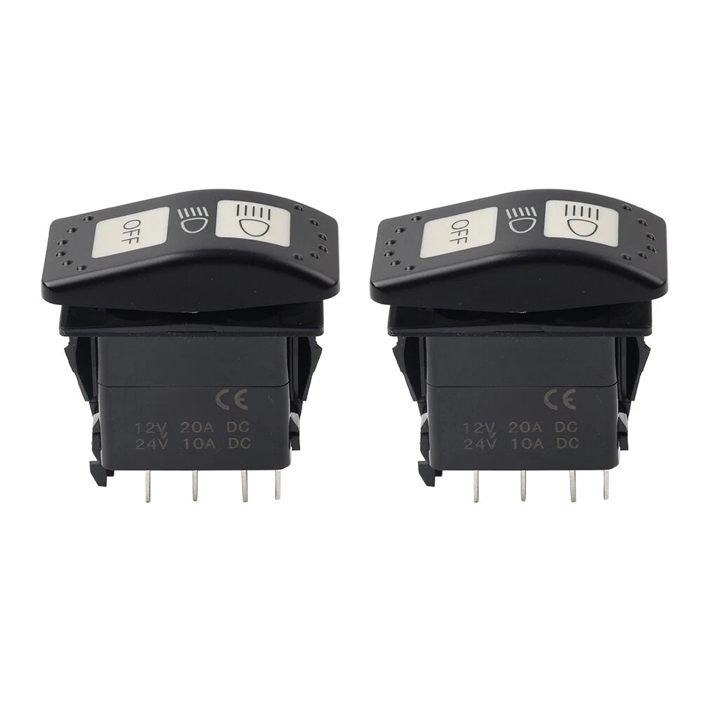 2 x High Low Off Light Headlight Switch for Can-Am Defender Maverick (2017-2023)