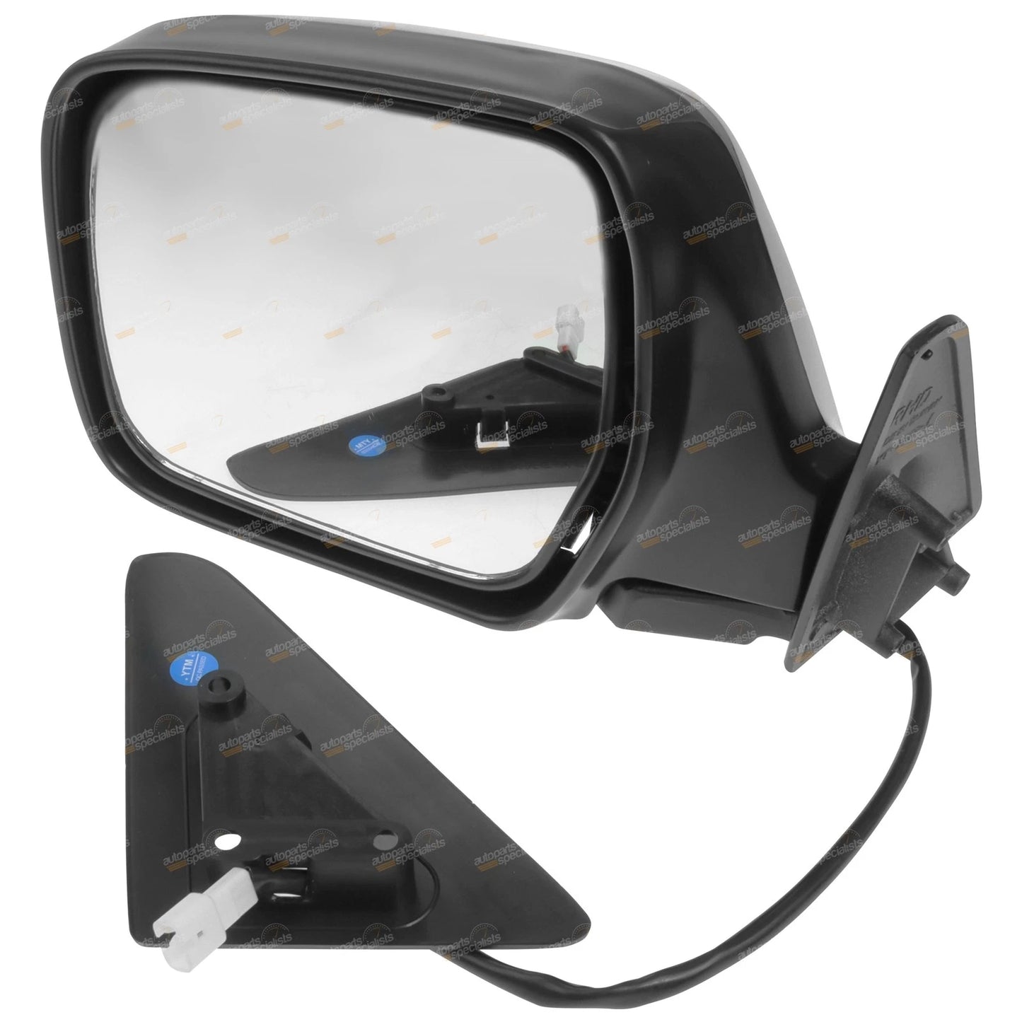 LH Chrome Electric Door Mirror for Toyota Landcruiser 80 Series (1990–1998)