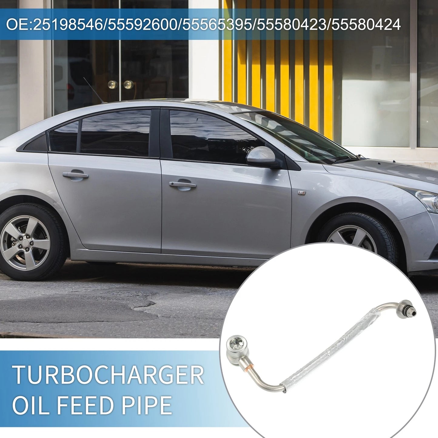 Turbocharger Oil Feed Pipe for Chevy Cruze Sonic Trax 1.4L (2011-2019)