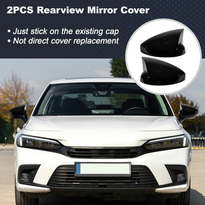 Left & Right Ox Horn Wing Mirror Covers for Honda Civic (2022-2025)