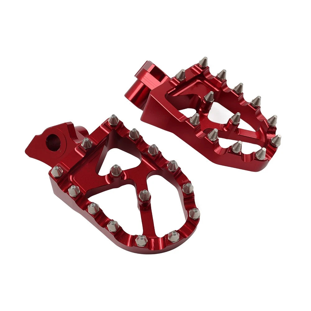 Red CNC Foot Pegs for Honda CR50 CR125R CR250R (1995-2001) 2 x Rests Pedals