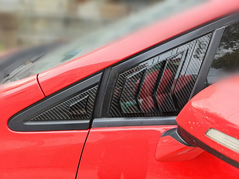 Carbon Fiber Window Louver Cover Decor for Honda Civic (2011–2015)