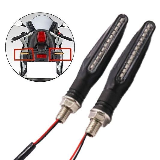 2 x Amber Turn Signal Lights for Motorbike