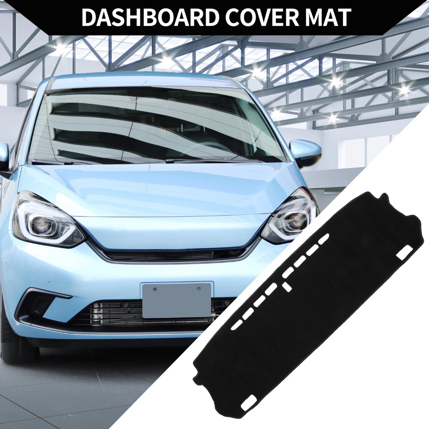 Dashboard Cover Mat for Honda Fit GR1-GR8 (2020-2024) - Black Protector Set