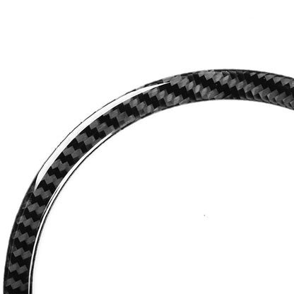 Black Carbon Fiber Interior Door Handle Trim Cover for Fiat 500 (2012-2015)