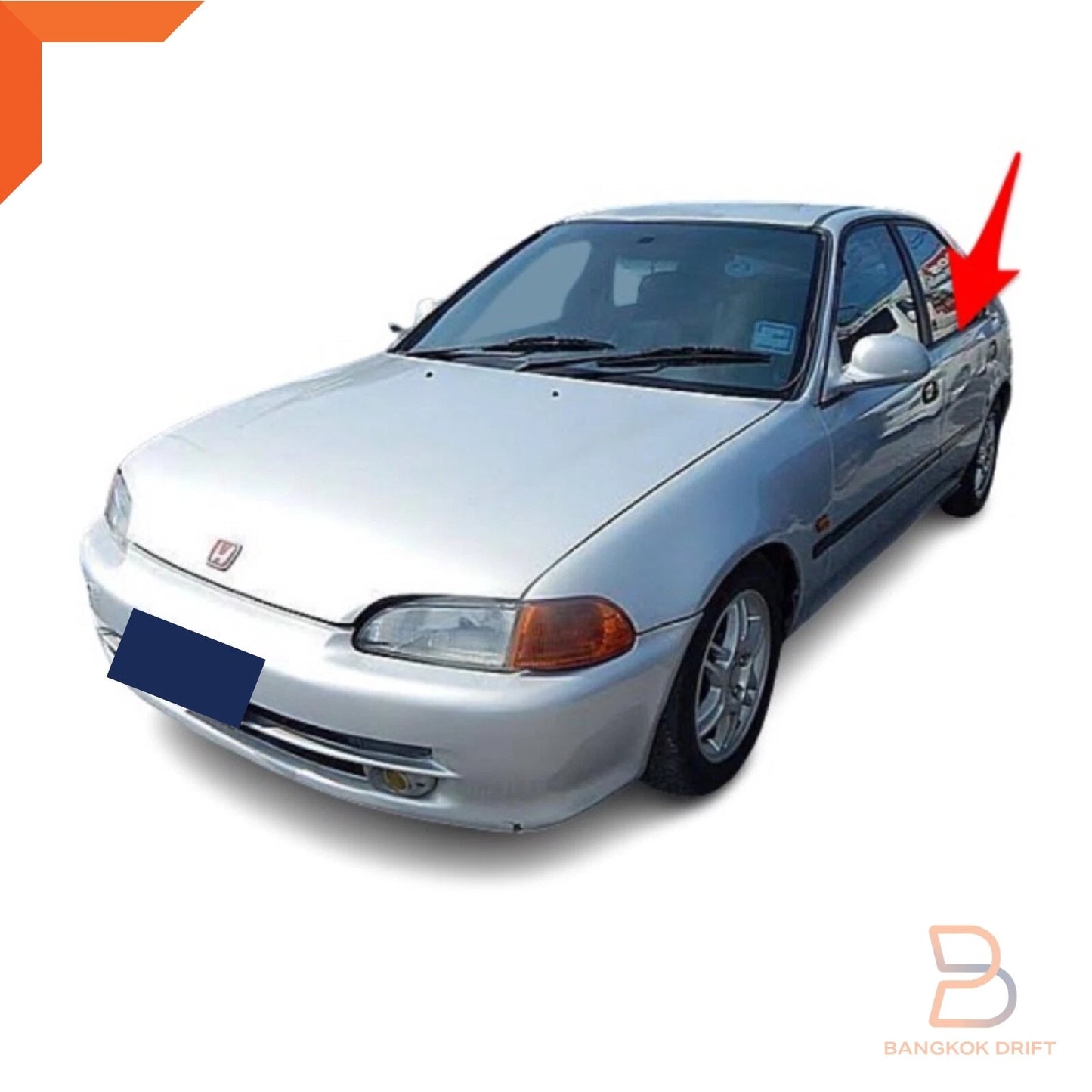 Chrome Outer Door Weatherstrip Seal for Honda Civic (1992-1995)