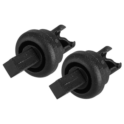 2 x Rear Retainer Clips for Renault Clio, Megane, Nissan Qashqai (2001-2023)