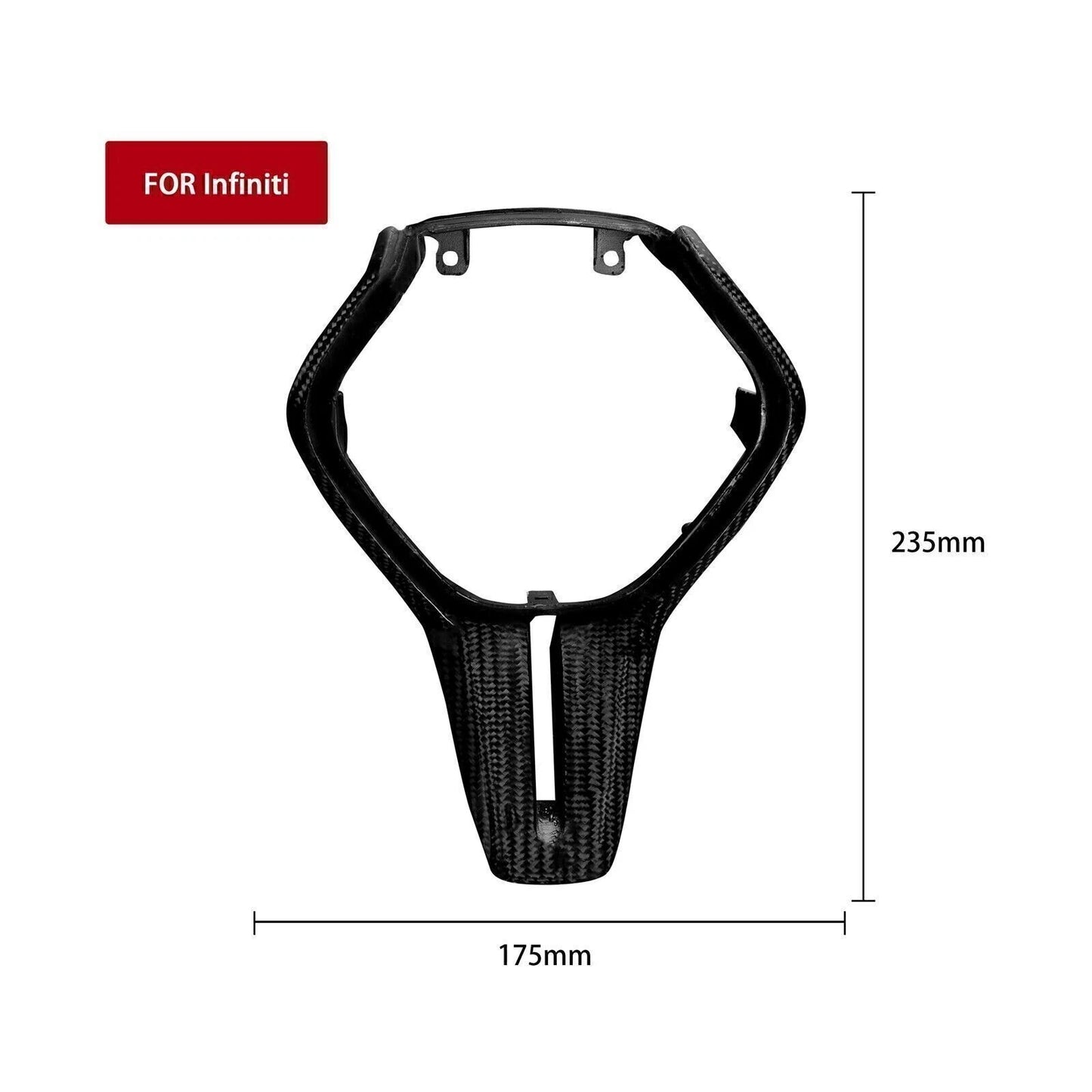 Carbon Fiber Steering Wheel Cover for Infiniti Q50 Q60 (2017-2023)