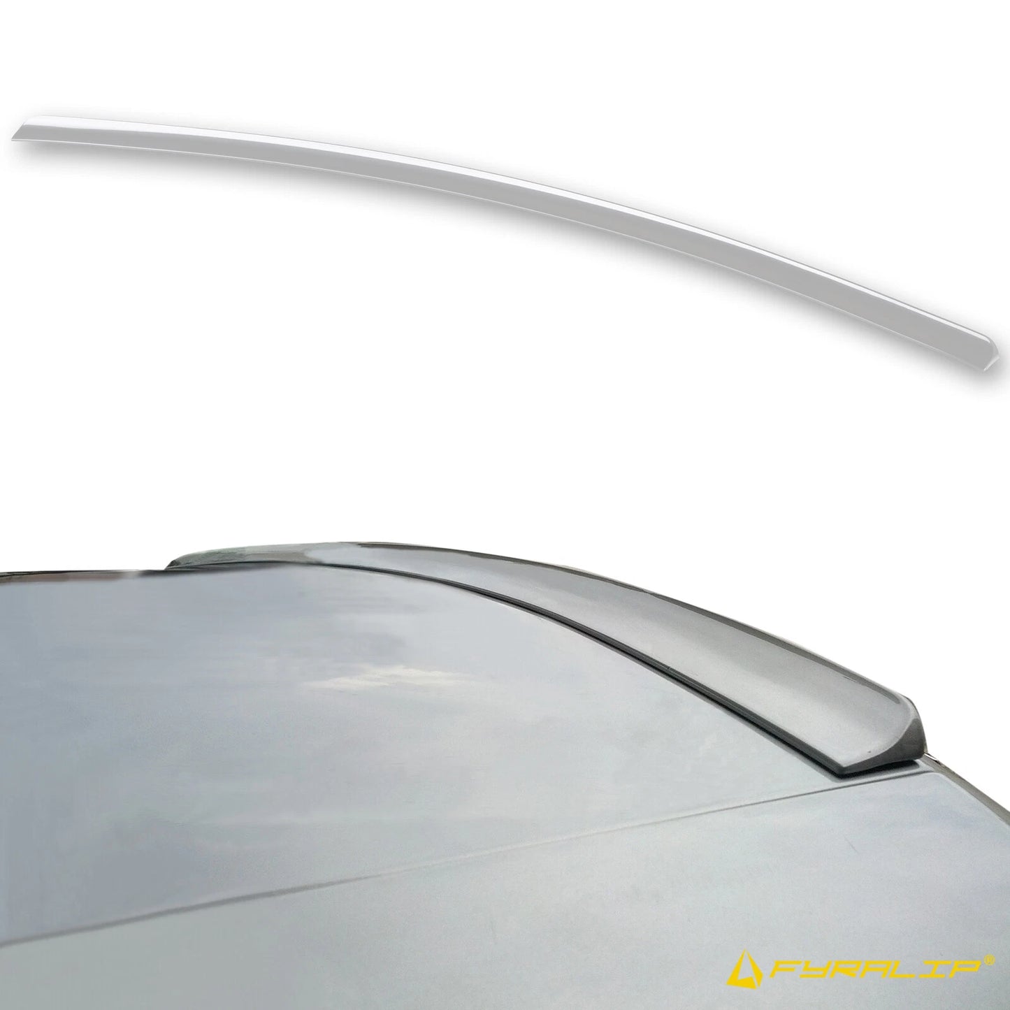 268 Silver Boot Lip Spoiler for Saab 9-3 2nd Sedan (2003-2012)