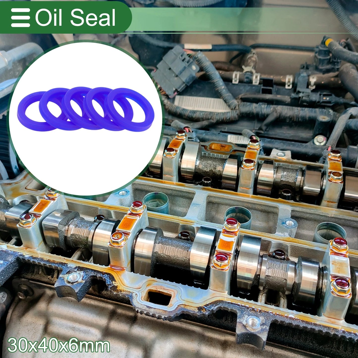 Oil Seal 5 x 30x40x6mm TPU Rotary Shaft Seal for Make Model