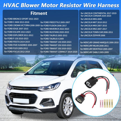 HVAC Blower Motor Resistor Wire Harness for Ford