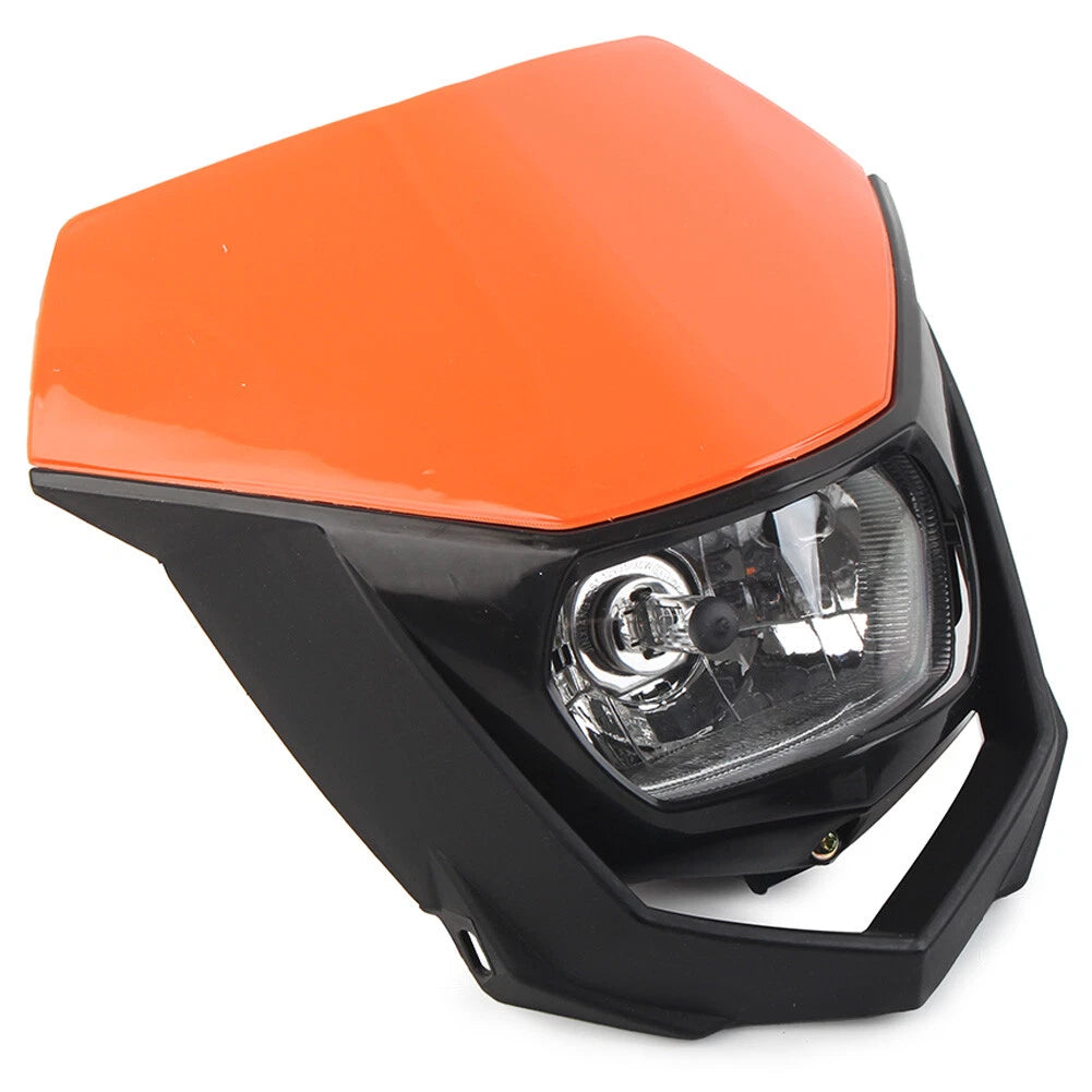Universal Headlight Lamp for Supermoto & Dirt Bikes - Orange (No Year)