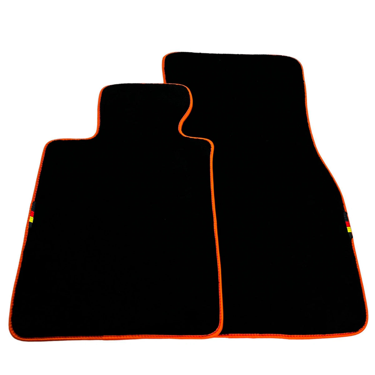 Black Floor Mats for BMW 6 Series M6 E63 Coupe (2005-2010) 2 x Orange Trim