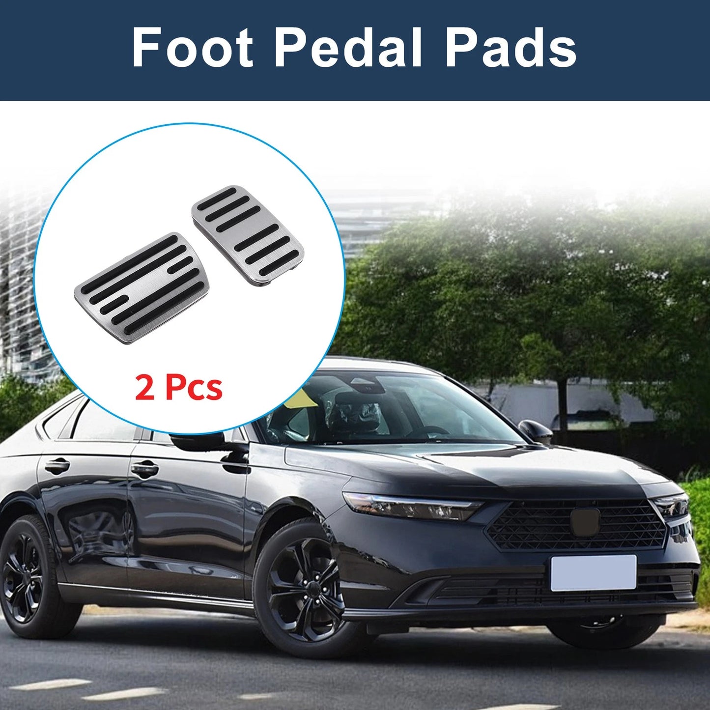 2 x Foot Accelerator Pedal Covers for Honda Step Wagon (2005-2019)
