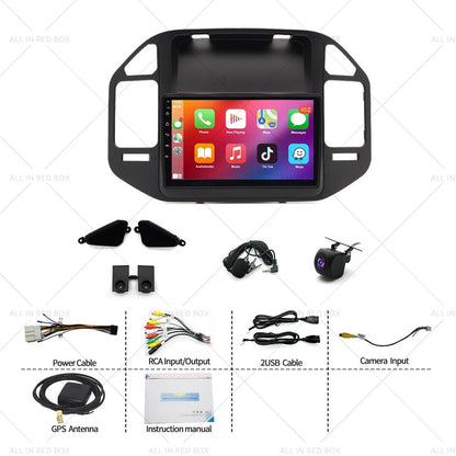 9" GPS for Mitsubishi Pajero 2000-2006 CarPlay Android 14 4+64G