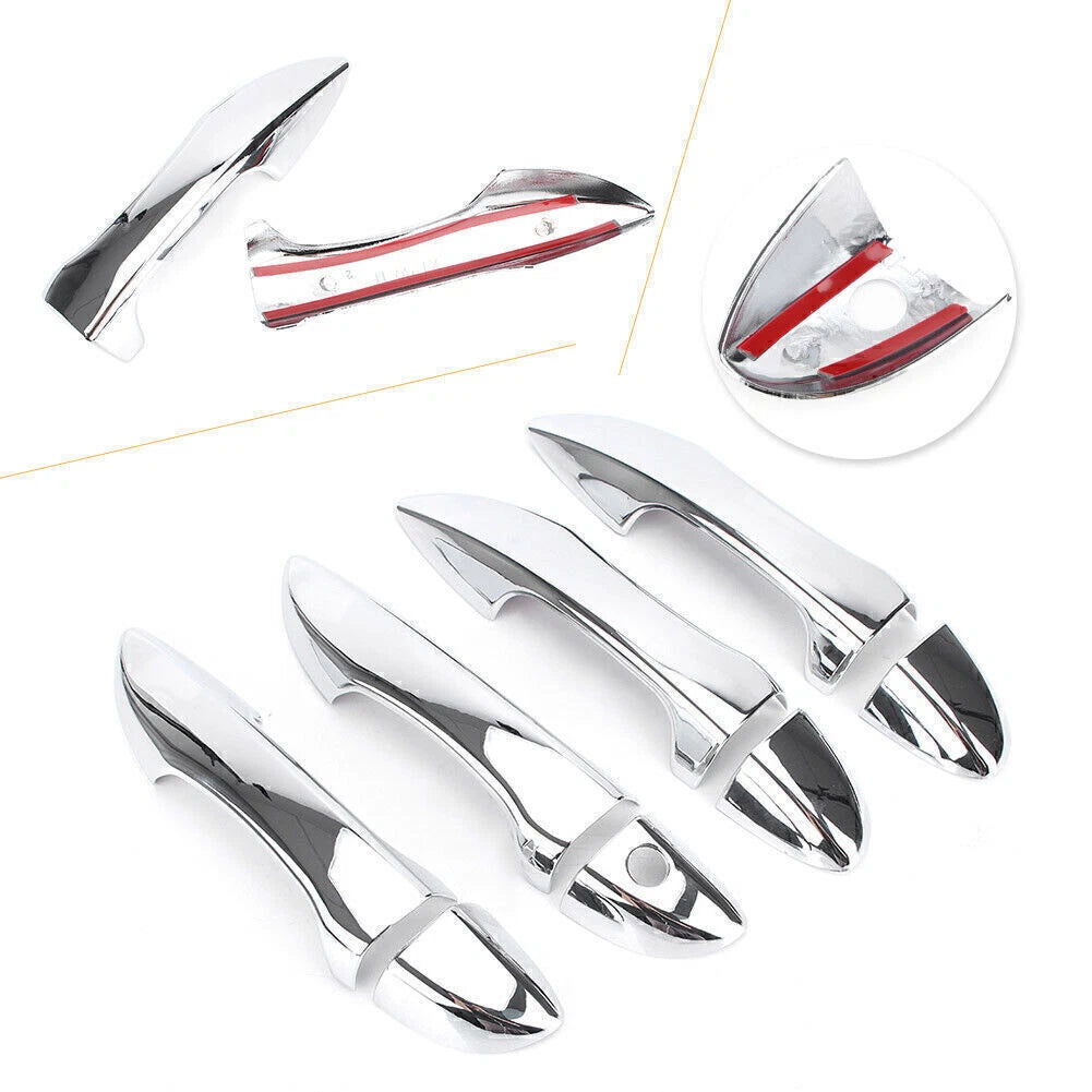 8x Chrome Door Handle Covers for Toyota Corolla (2014-2018)