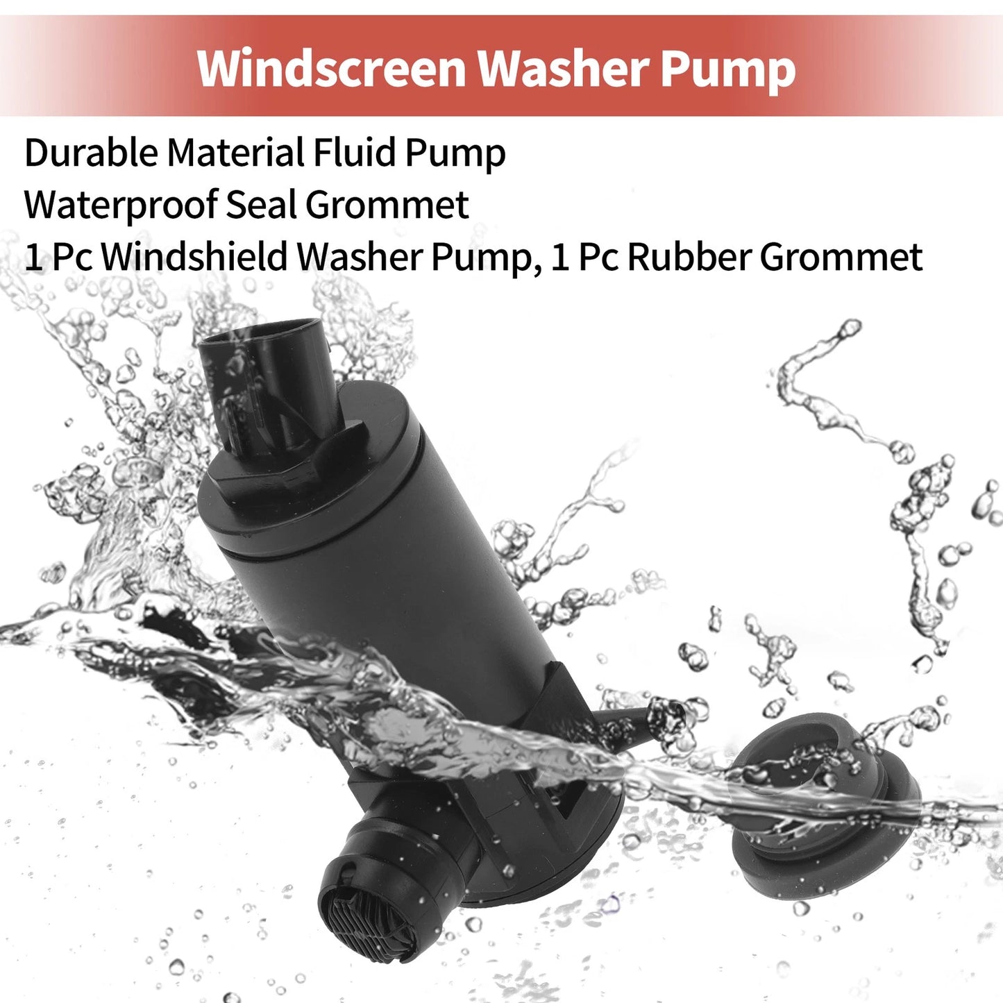Windshield Washer Pump with Grommet for Toyota (2000-2005)
