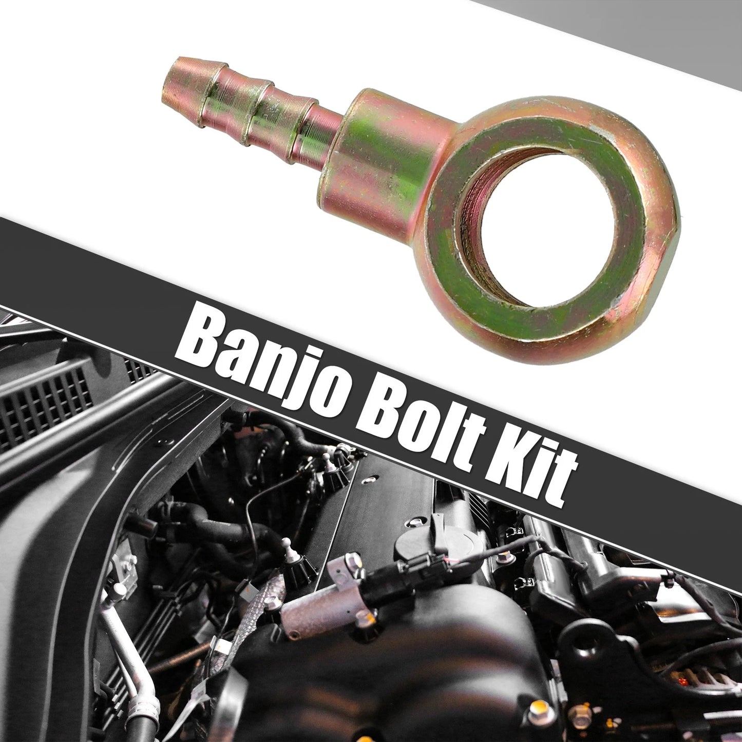 M12x1.5 Banjo Bolt Kit with Copper Washers for Motorcycle