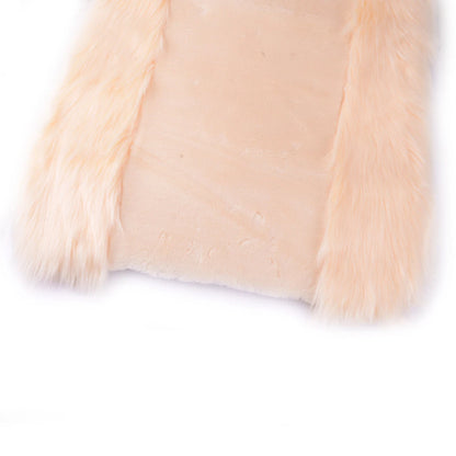 Beige Front Seat Cover Soft Cushion Pad Protector for Car