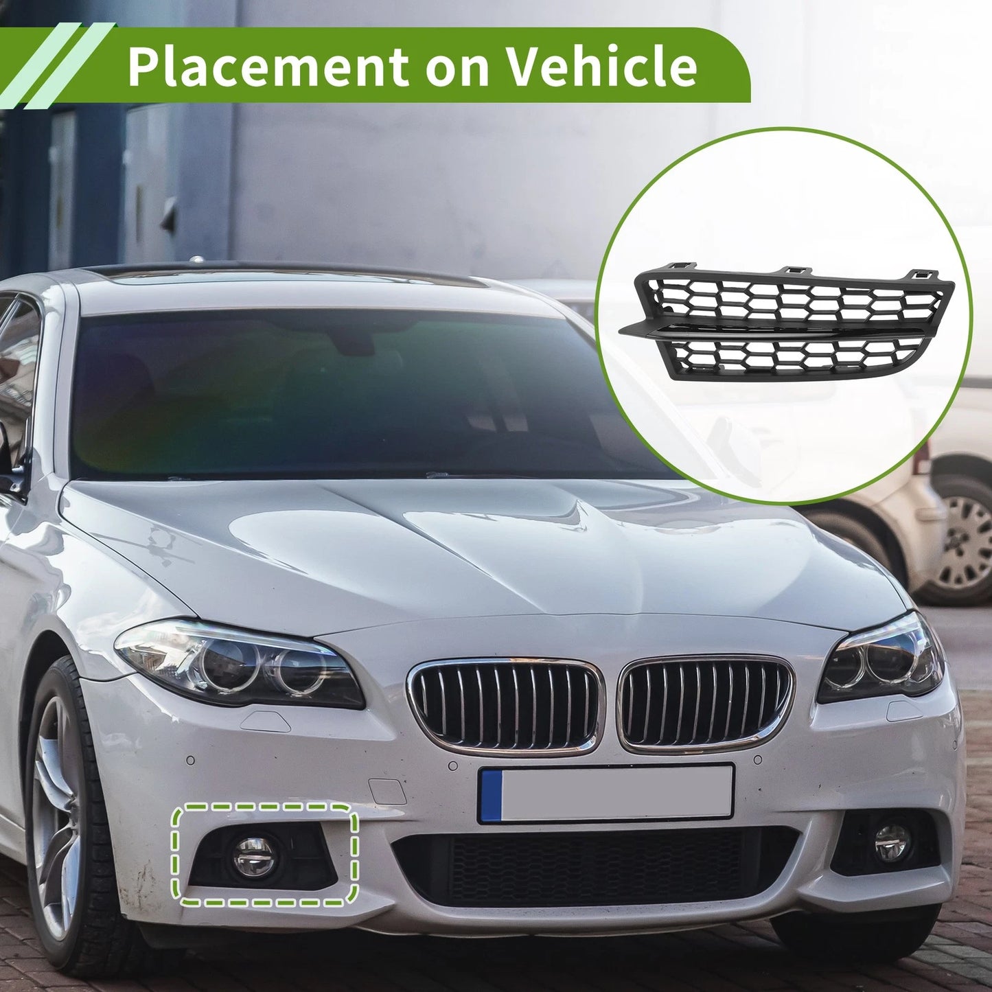 Front Right Fog Light Grill for BMW 1-Series (2011-2015)
