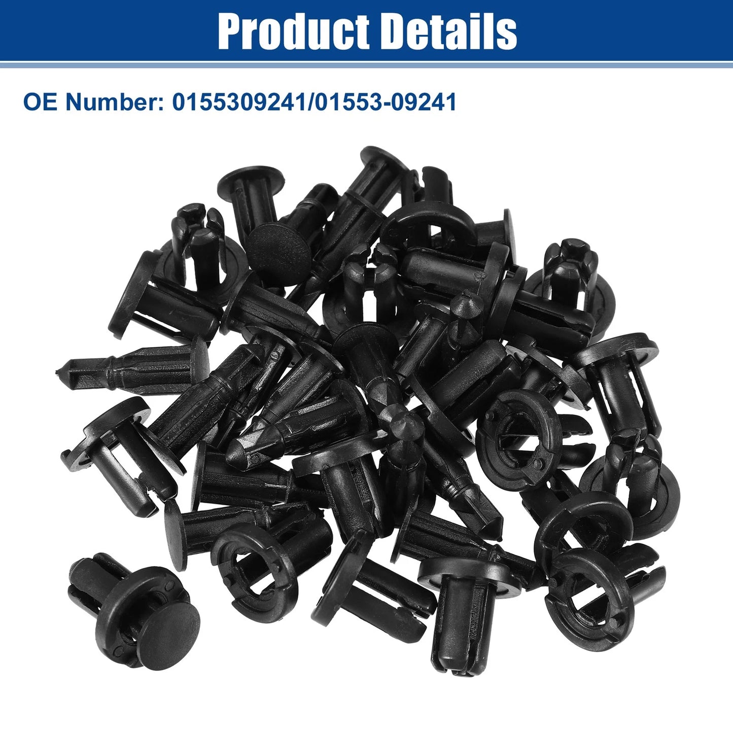 20 x Bumper Cover Push Type Retainer Clips for Nissan 240SX (1989-1998)