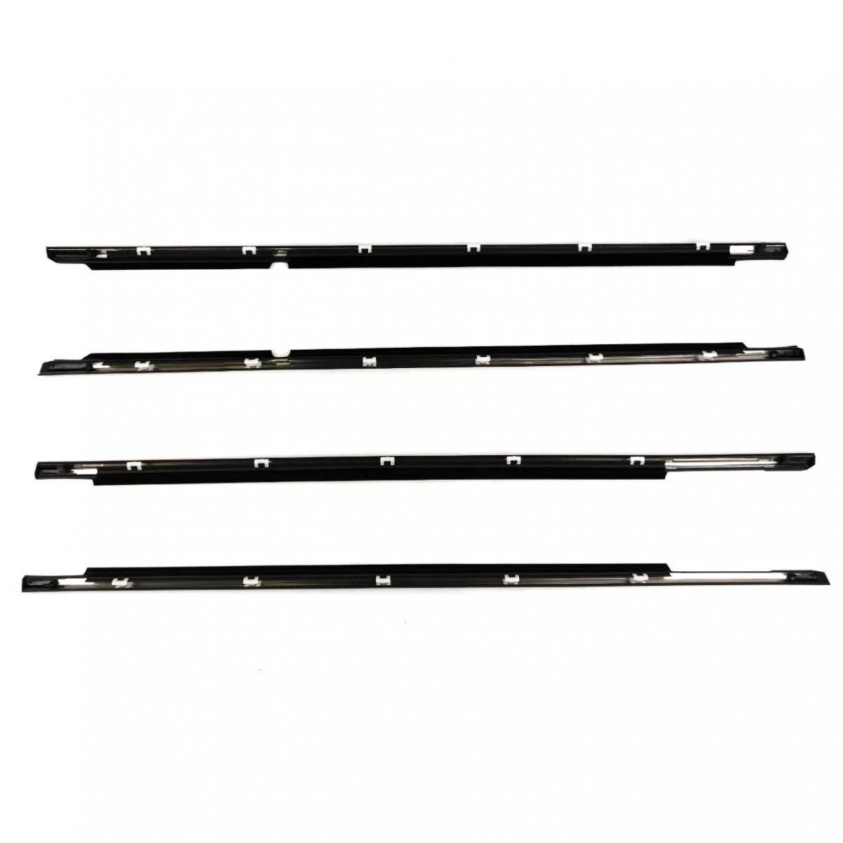 Outer Weatherstip Door Belt Set 4 Chrome Fits Toyota Camry 4D Sedan 2002-06 D09