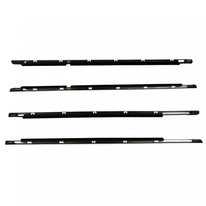 Outer Weatherstip Door Belt Set 4 Chrome Fits Toyota Camry 4D Sedan 2002-06 D09