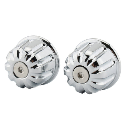 Handlebar End Plug Caps for Triumph Street Twin (2016-2022) Chrome 2 x