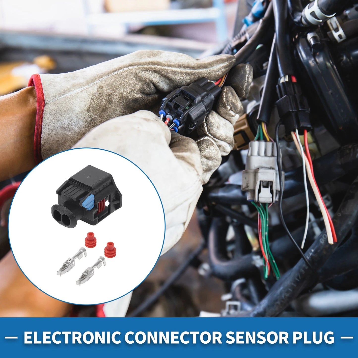 Pin Electronic Connector Sensor Plug for Buick Regal LaCrosse Black
