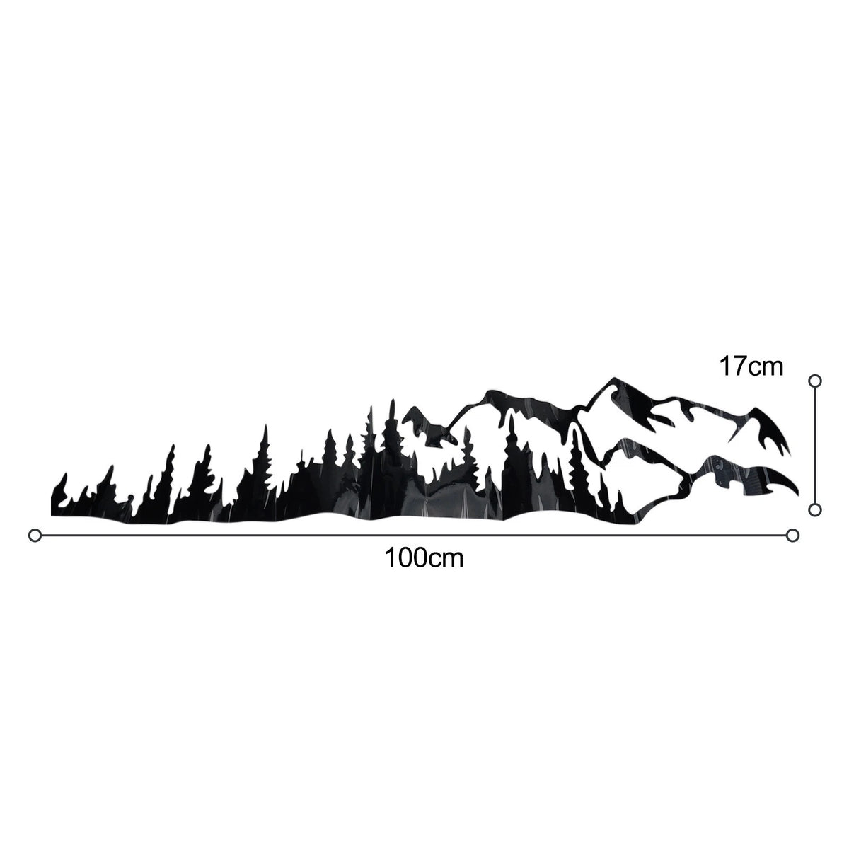 Decal Sticker 100x17CM Black Left for Truck Car Exterior Accessories