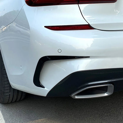 Rear Bumper Side Spoiler Trim Canards for BMW 3 Series G20 (2019-2021)