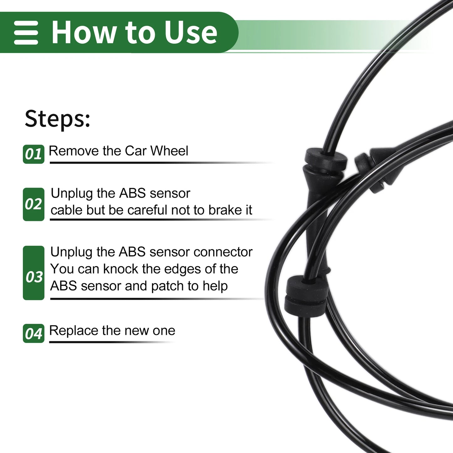 ABS Wheel Speed Sensor for Nissan Titan V8 (2004-2015) Rear Left