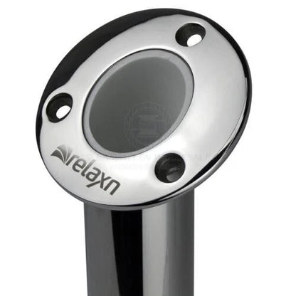 Fishing Rod Holder 30° Angle, Round Head Flush Mount Heavy Duty S/S Relaxn