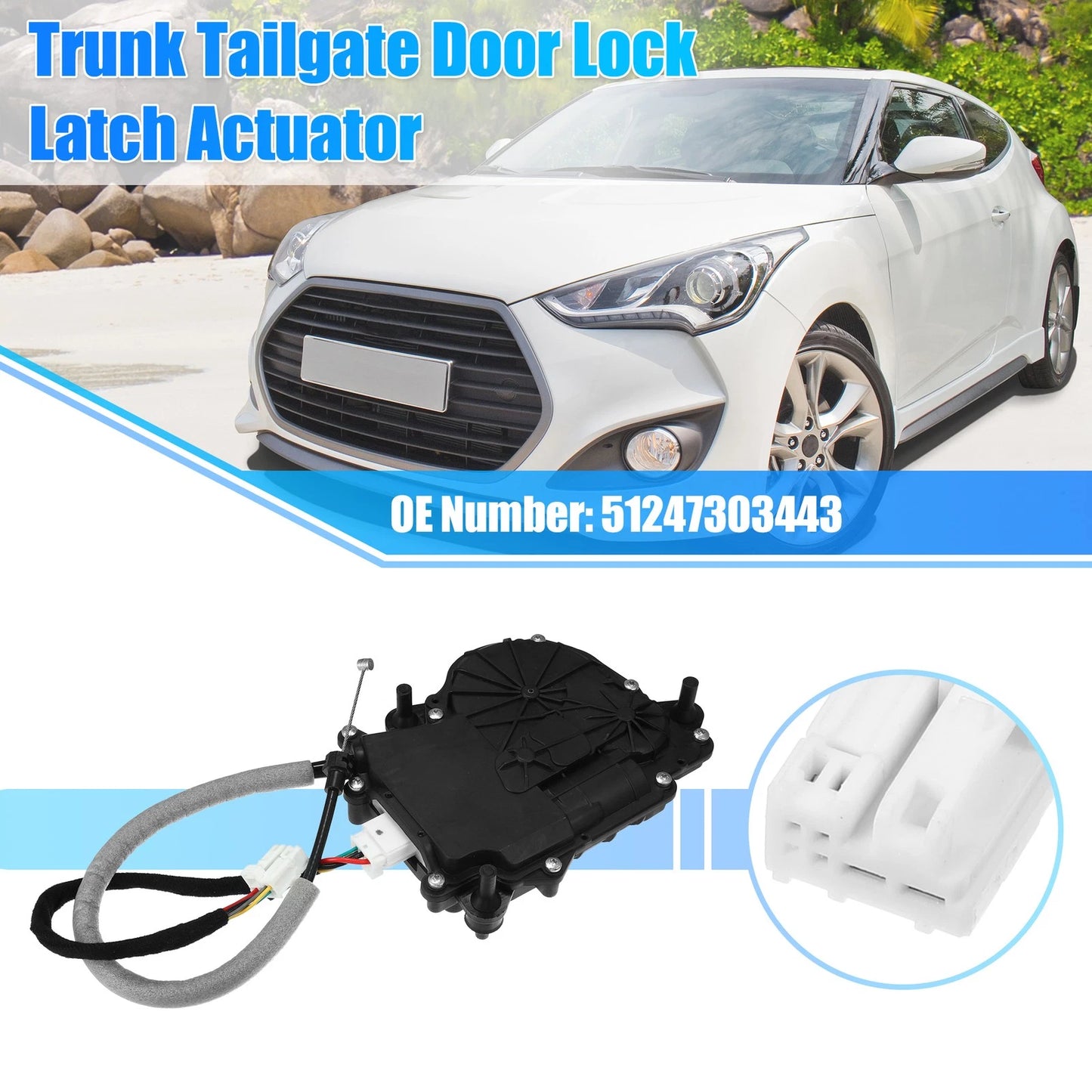 Rear Trunk Tailgate Door Lock Latch Actuator for BMW X5 (2014-2018)