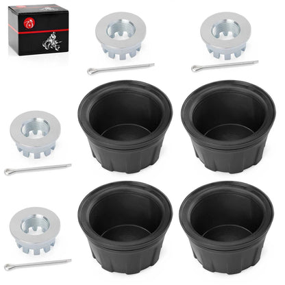 4x Wheel Center Cap w/ Nut for Honda Rancher 420 (2015–2024)