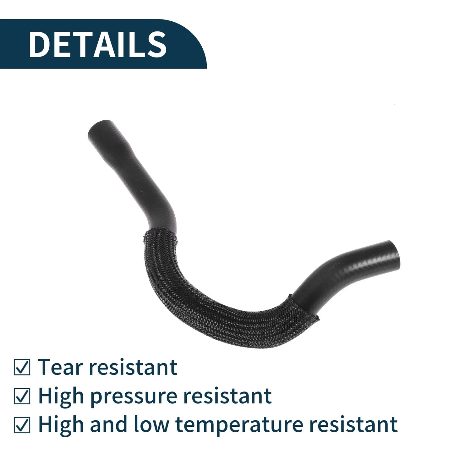 Radiator Hose Coolant Pipe for Volvo V50 (2012) - Rubber Black 1 Pcs