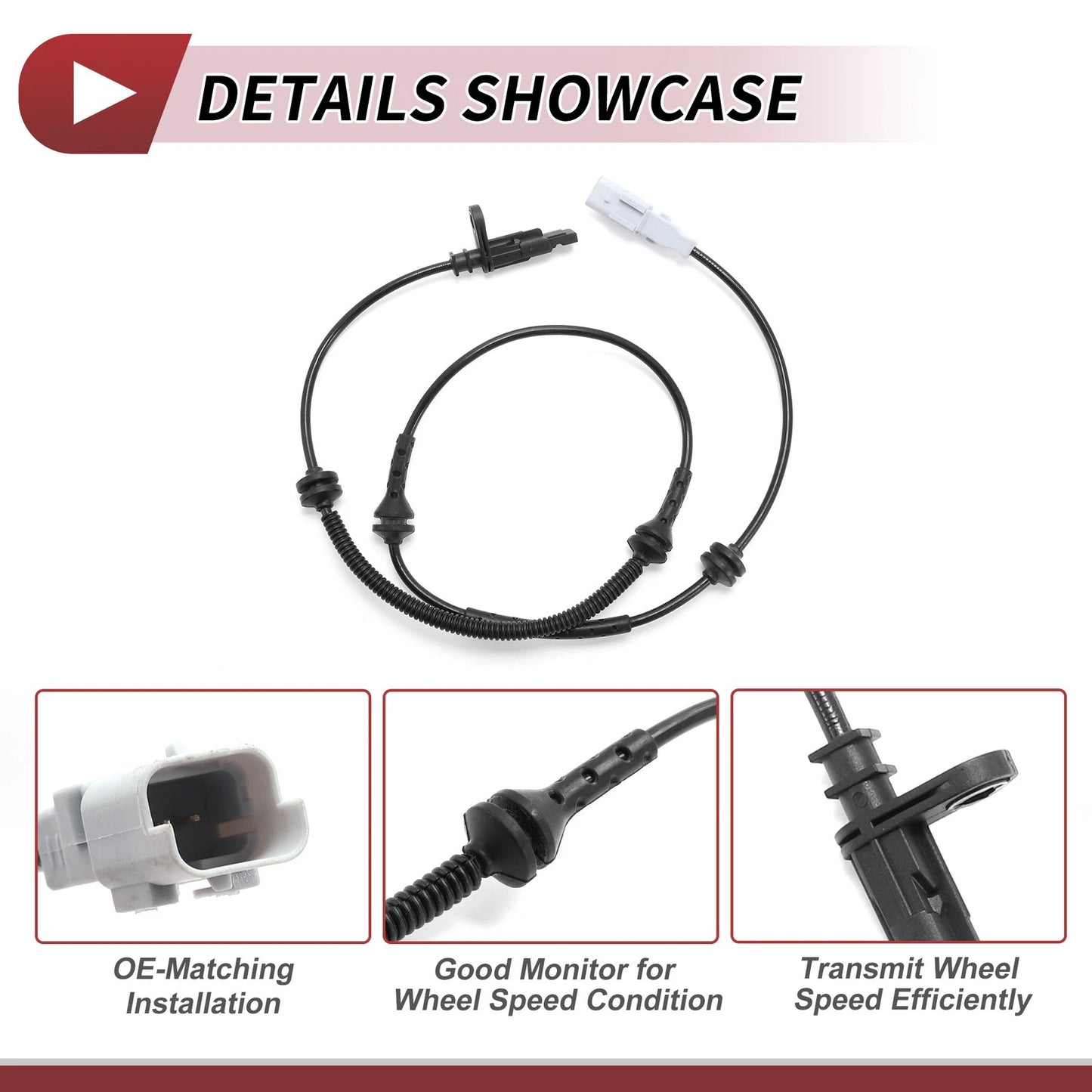 ABS Wheel Speed Sensor for PEUGEOT 607 (2000-2011)