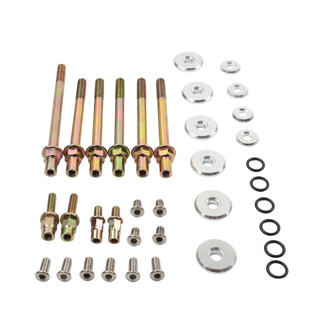 Silver Engine Valve Cover Washer Screws for Honda K-Series K20 K24 (2002-2011)